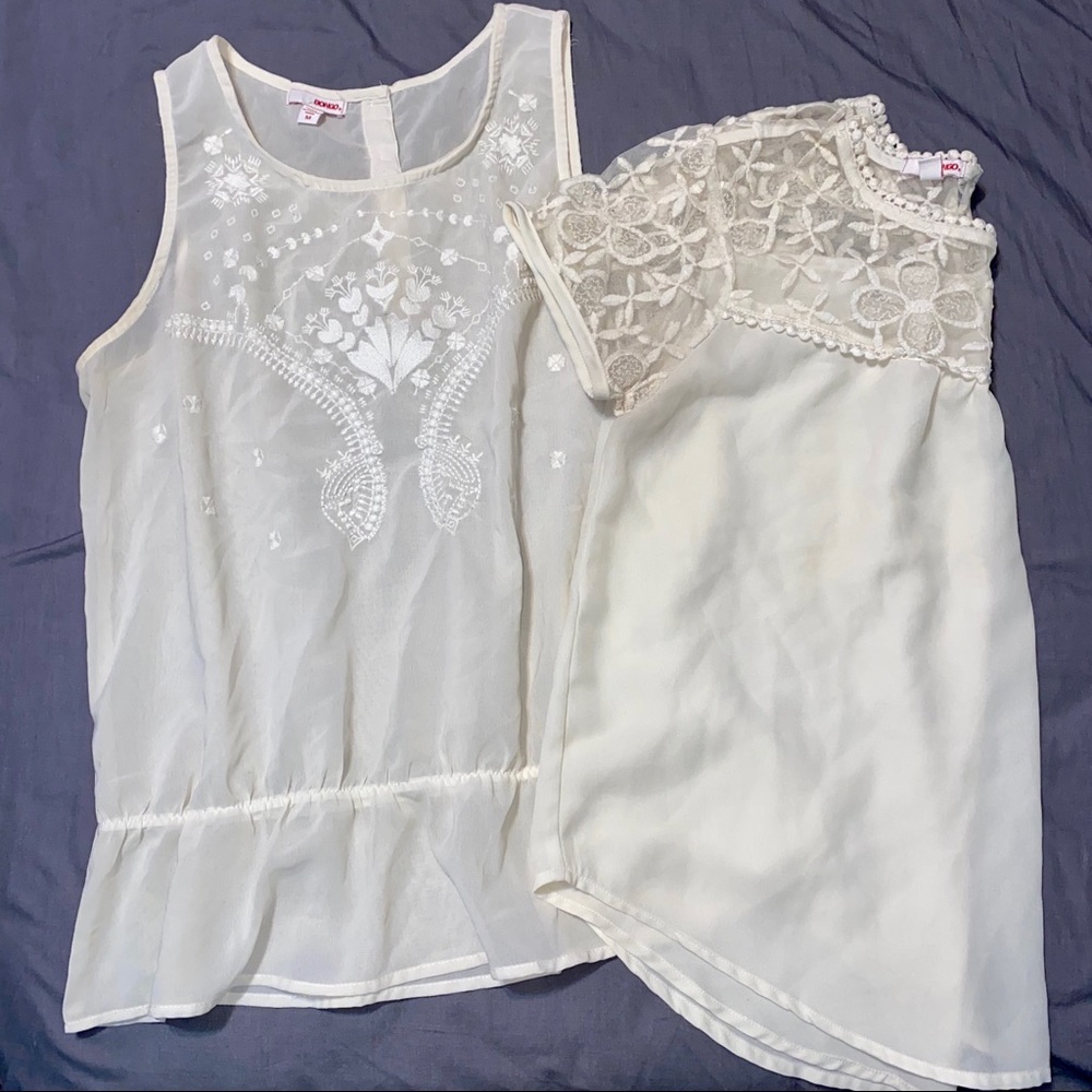 Lot of two Bongo Sheer Blouses